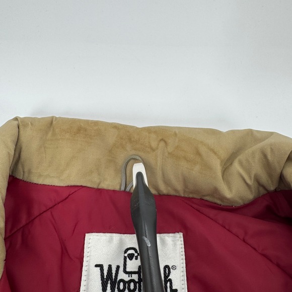 Vintage Woolrich Timber Jacket Mens Large Tan Field Insulated Coat Lined Outdoor - Picture 6 of 14